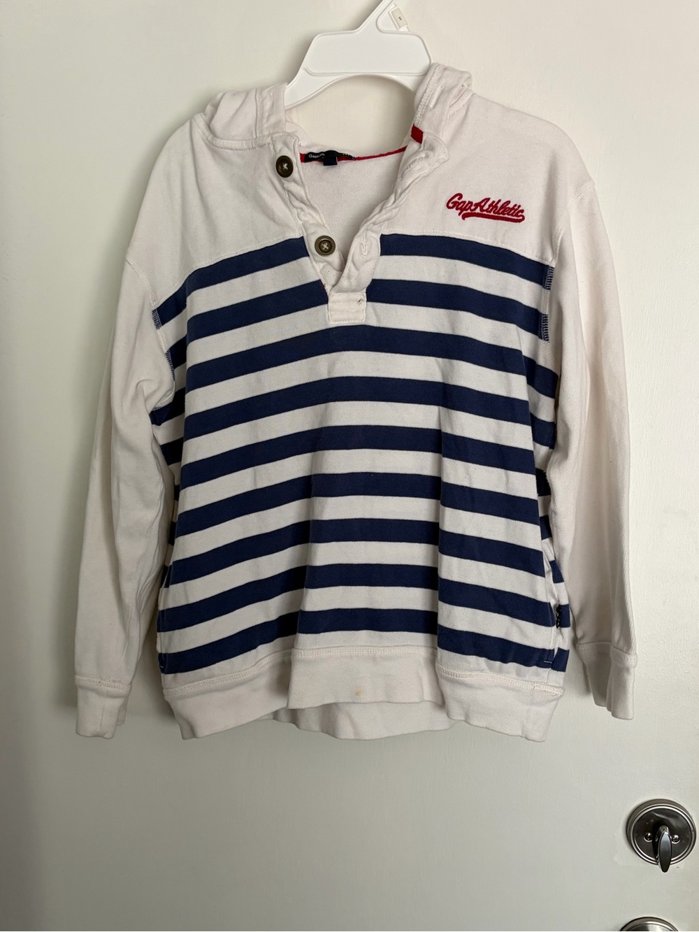 GAP Kids White Tee with Red Neck Trim